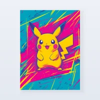 Tableau Pikachu pop art Tableau Pikachu pop art