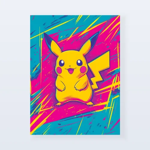 Tableau Pikachu pop art