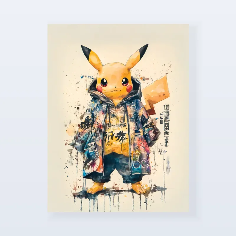 Tableau Pikachu streetwear