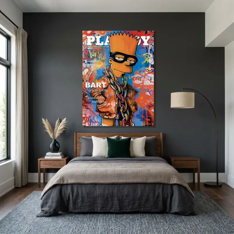 Tableau Playboy Bart – Toile sur châssis