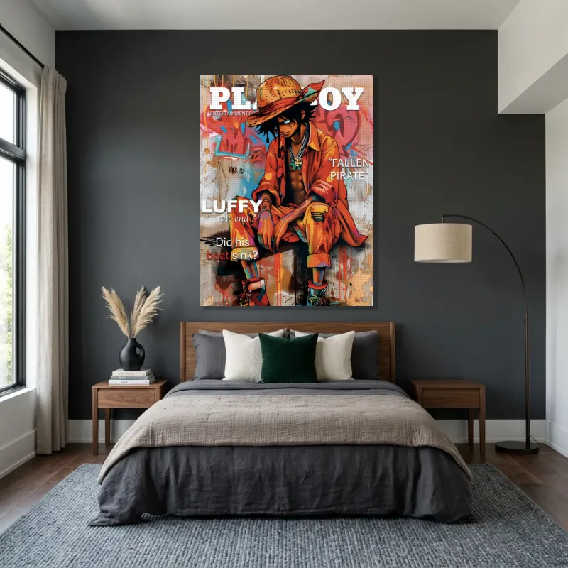 Tableau Playboy Luffy – Toile sur châssis