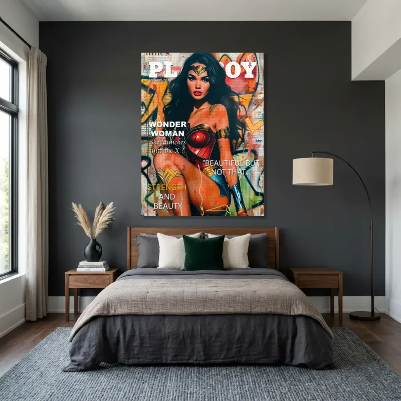 Tableau Playboy Wonder Woman – Toile sur châssis