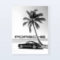Tableau Porsche plage design Tableau Porsche plage design