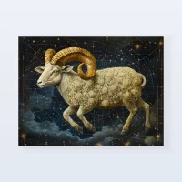 Tableau signe astrologique bélier déco