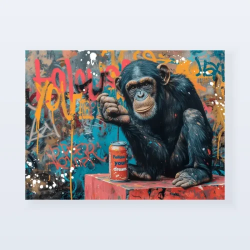 Tableau singe follow your dreams Tableau singe follow your dreams