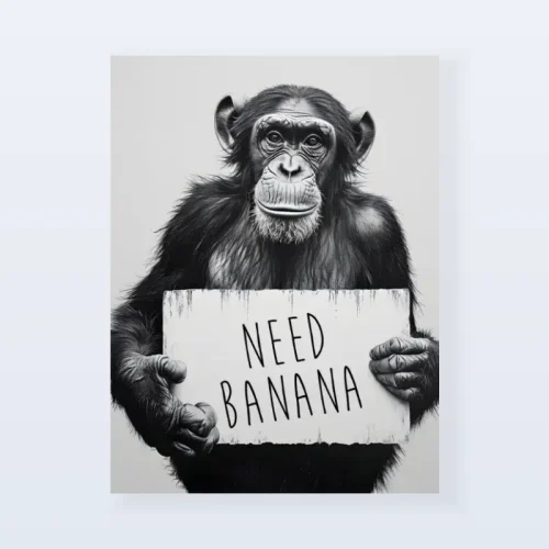 Tableau singe need banana Tableau singe need banana