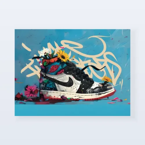 Tableau sneakers Nike florales Tableau sneakers Nike florales
