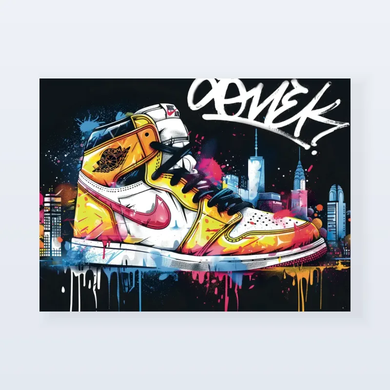 Tableau sneakers Nike New York