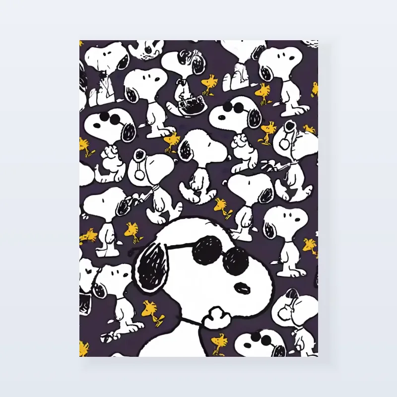 Tableau Snoopy cool pattern