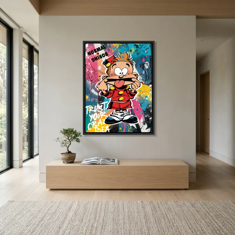 Tableau Spirou style pop art – Cadre Flottant