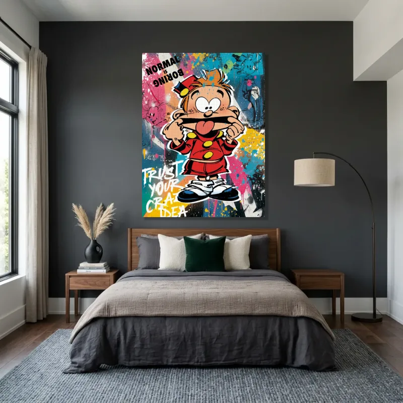 Tableau Spirou style pop art – Toile sur châssis
