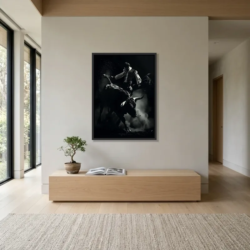Tableau torero moderne – Cadre Flottant