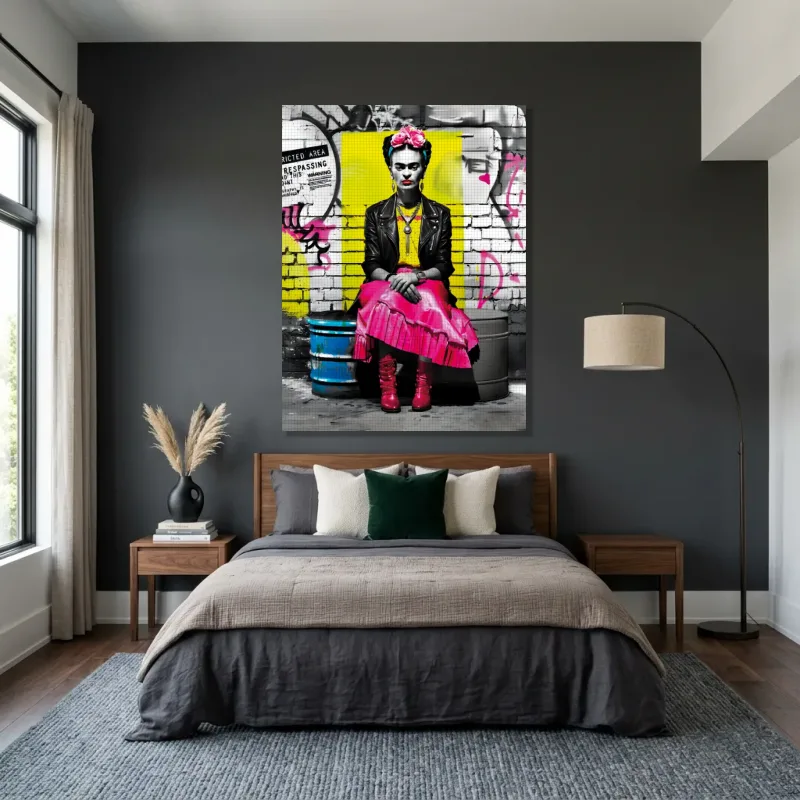 Tableau urbain Frida Kahlo – Toile sur châssis