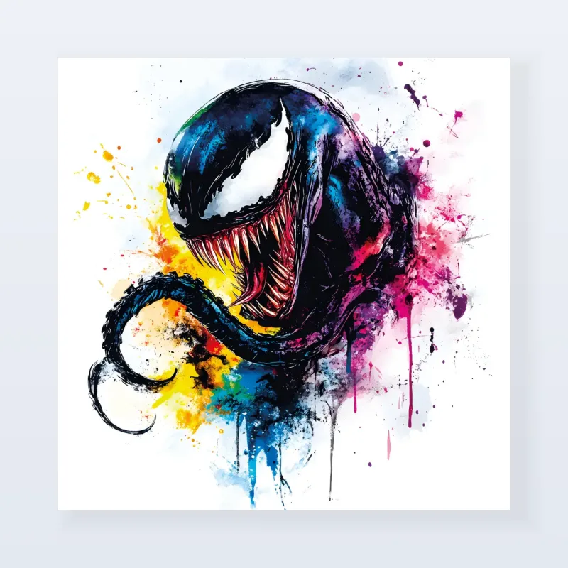 Tableau Venom coloré