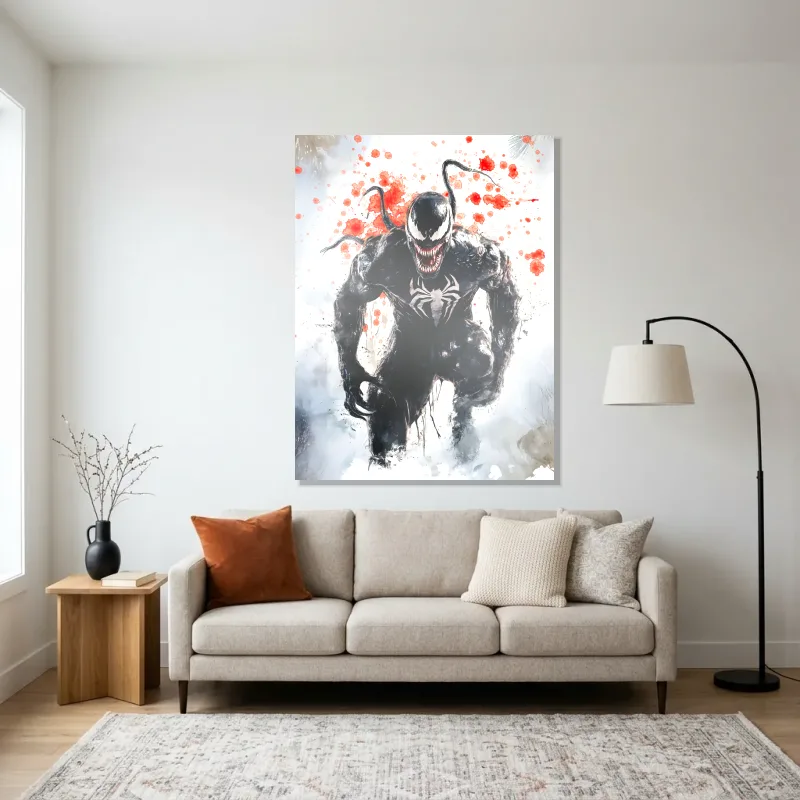 Tableau Venom en action – Aluminium Brillant