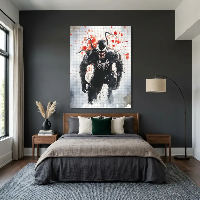 Tableau Venom en action – Toile sur châssis