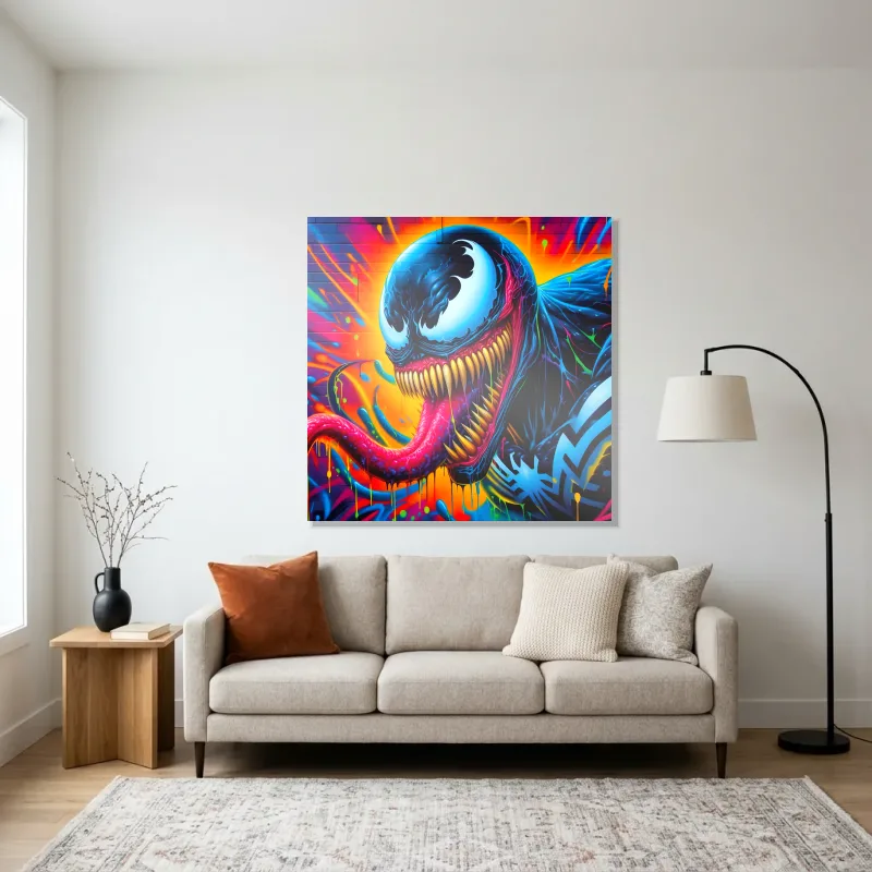 Tableau Venom explosif – Aluminium Brillant