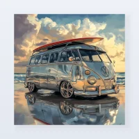 Tableau Volkswagen Combi surf Tableau Volkswagen Combi surf