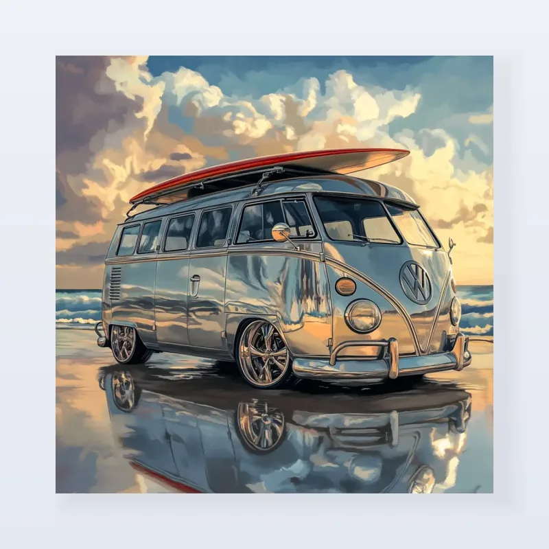 Tableau Volkswagen Combi surf