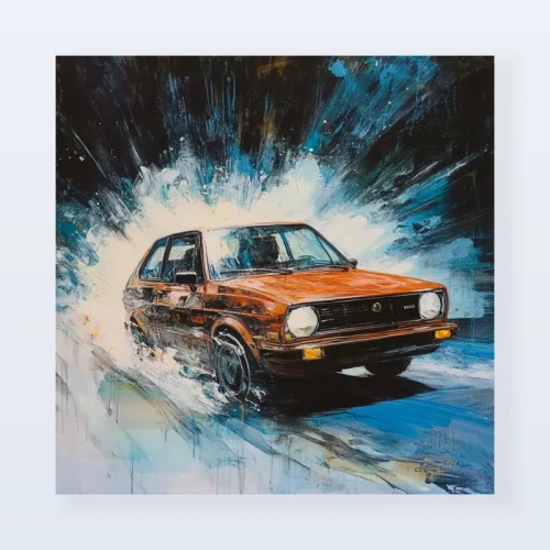 Tableau Volkswagen Golf vintage Tableau Volkswagen Golf vintage