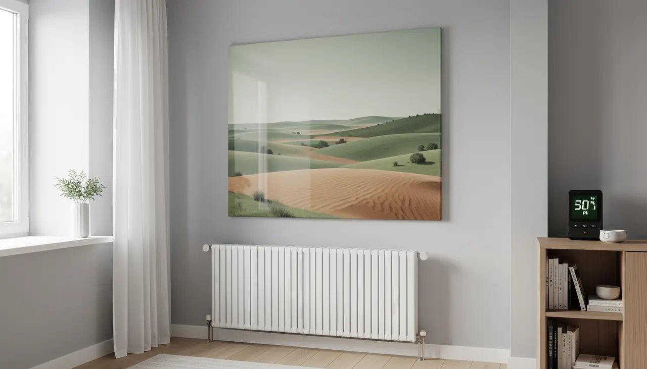 Accrochage préventif Tableau accroché loin du radiateur